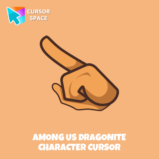Among Us Dragonite Character cursor arrow cursor