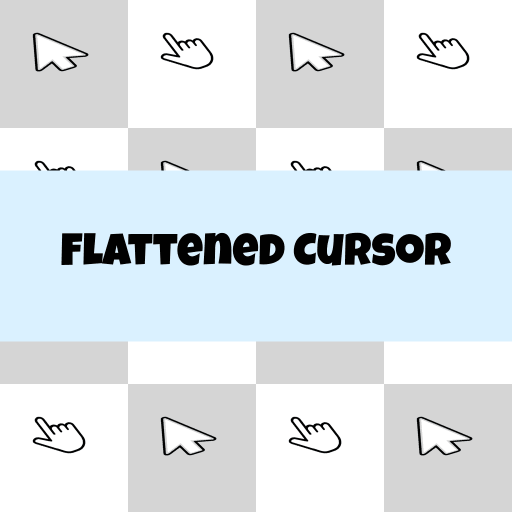 Preview Flattened cursor custom cursor pack
